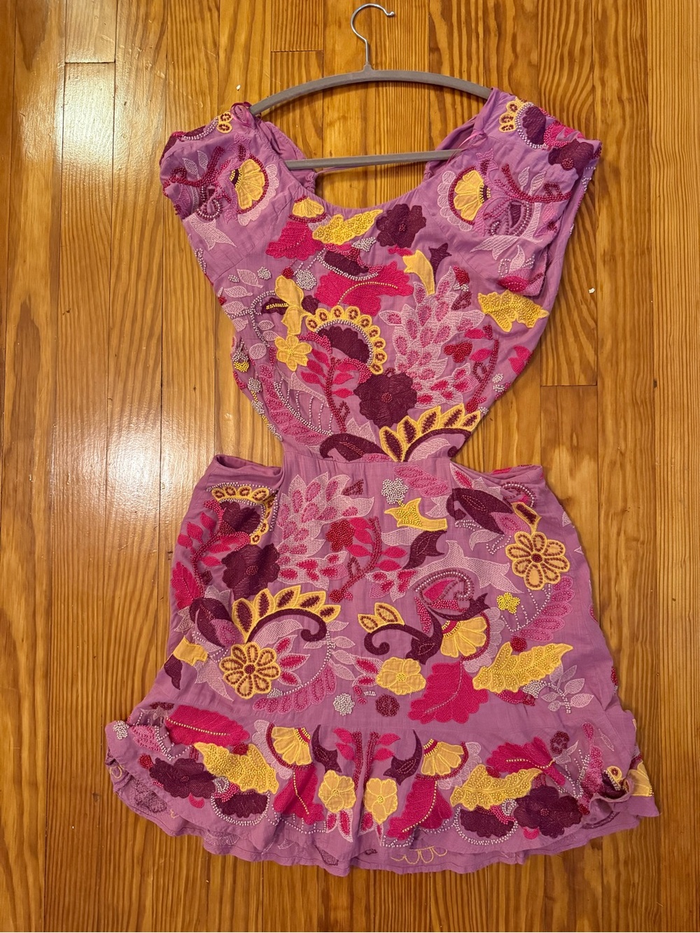 Maeve Anthropologie Beaded and Embroidered Mini Dress